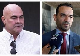 Navarro Tacoronte, a la izquierda, y a la derecha, su letrado Rachid Mohamed.