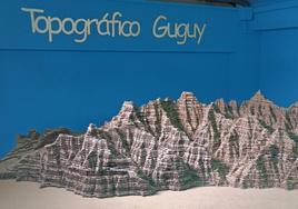 Maqueta topográfica del macizo de Guguy realizada por los alumnos de IES La Aldea de San Nicolás.