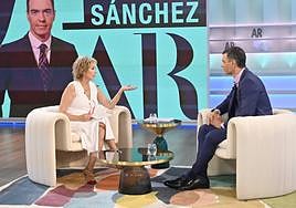 Entrevista de Ana Rosa Quintana al presidente Pedro Sánchez.
