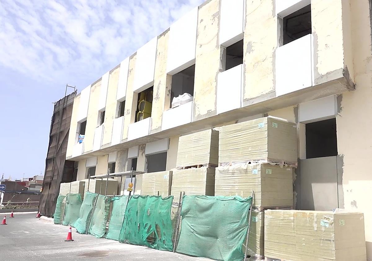 Estado actual de las obras en el barrio de El Cristo.