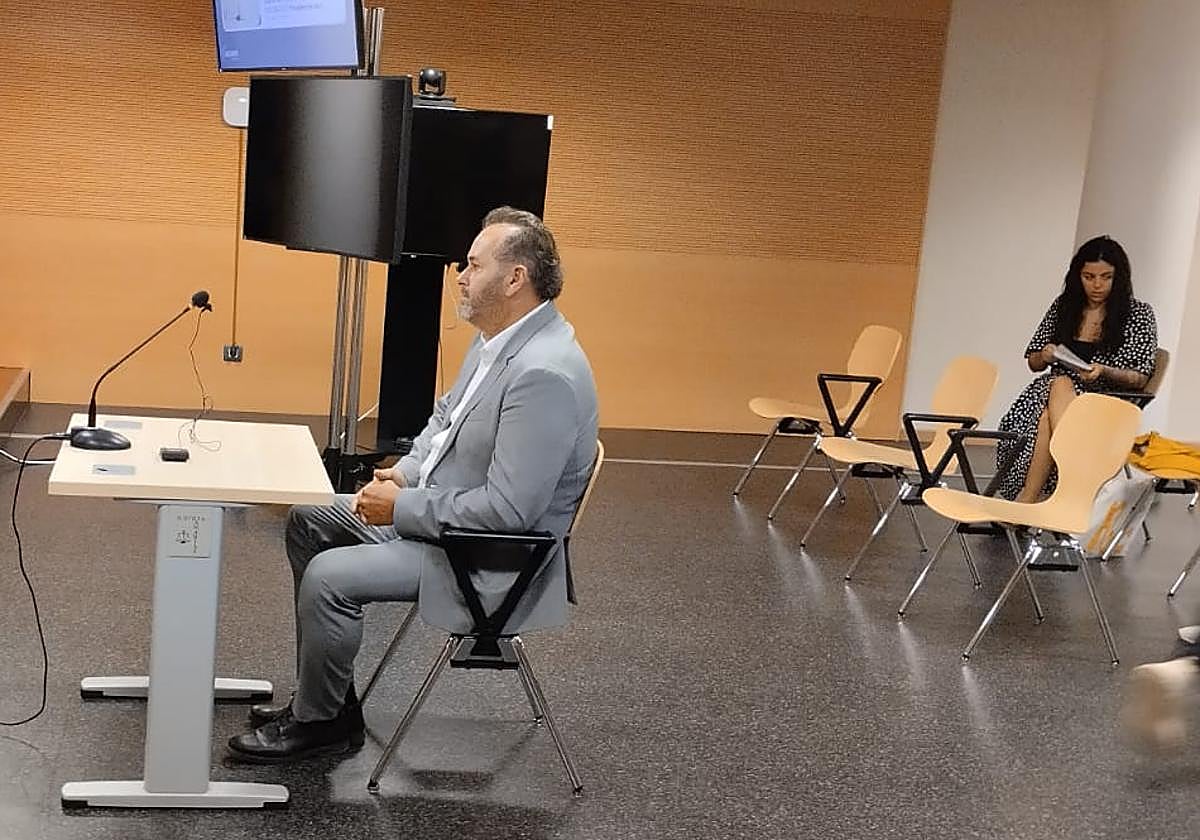 Empresario Ángel Ramón Tejera, este miércoles en sede judicial.