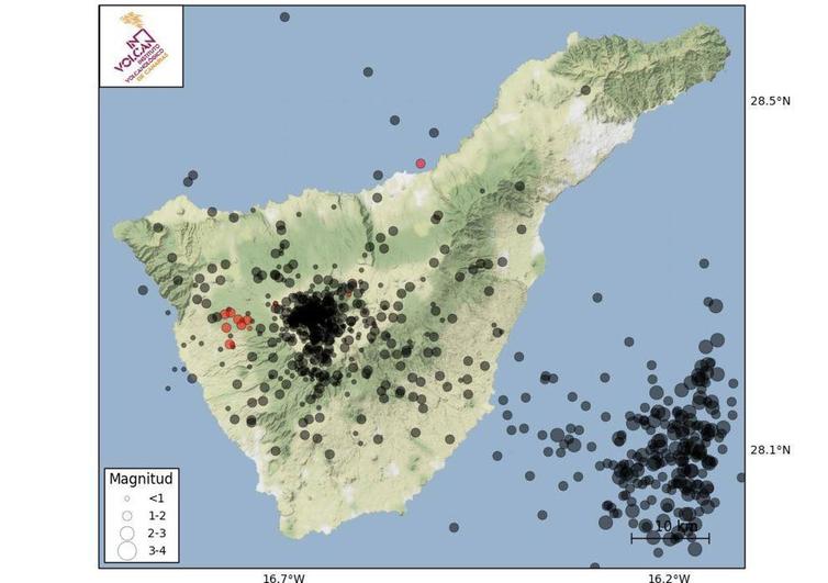 Nuevo enjambre sísmico en Tenerife: Canarias supera los mil terremotos este año