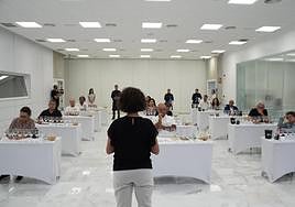 En la imagen, los 15 catadores profesionales homologados que participan en la cata insular.