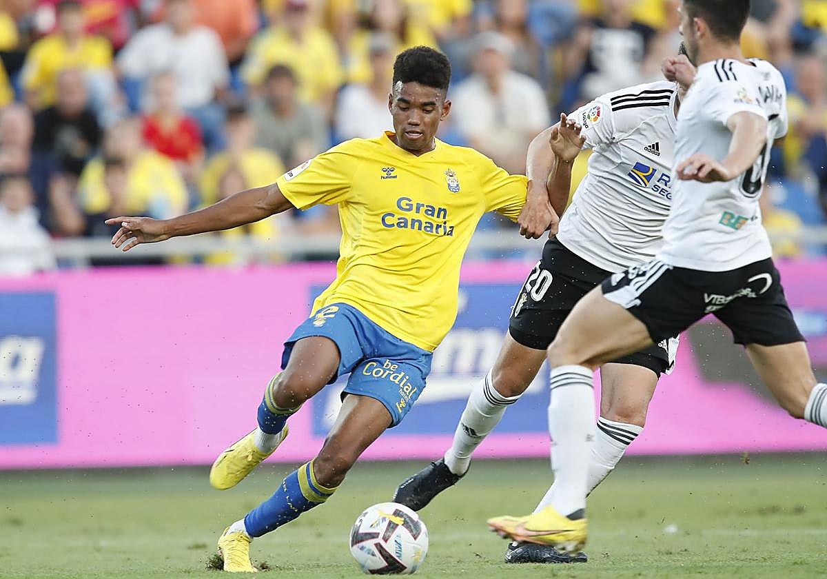 Marvin Park, durante un encuentro de la pasada temporada en el Gran Canaria.