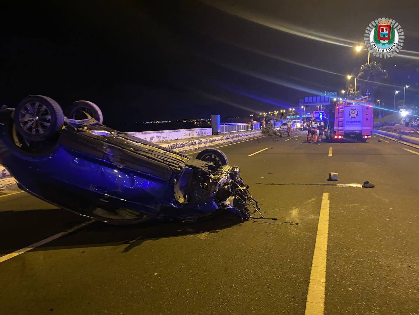 Imagen secundaria 1 - Varios heridos en un accidente múltiple en la Avenida Marítima