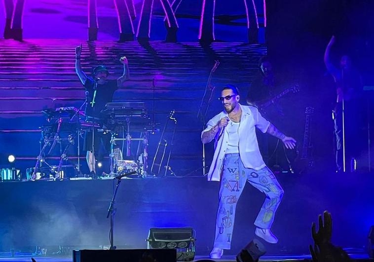 Maluma, sobre el escenario del GranCa Live Fest en el Estadio de Gran Canaria.
