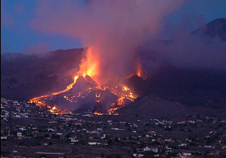 Imagen del volcán de La Palma.