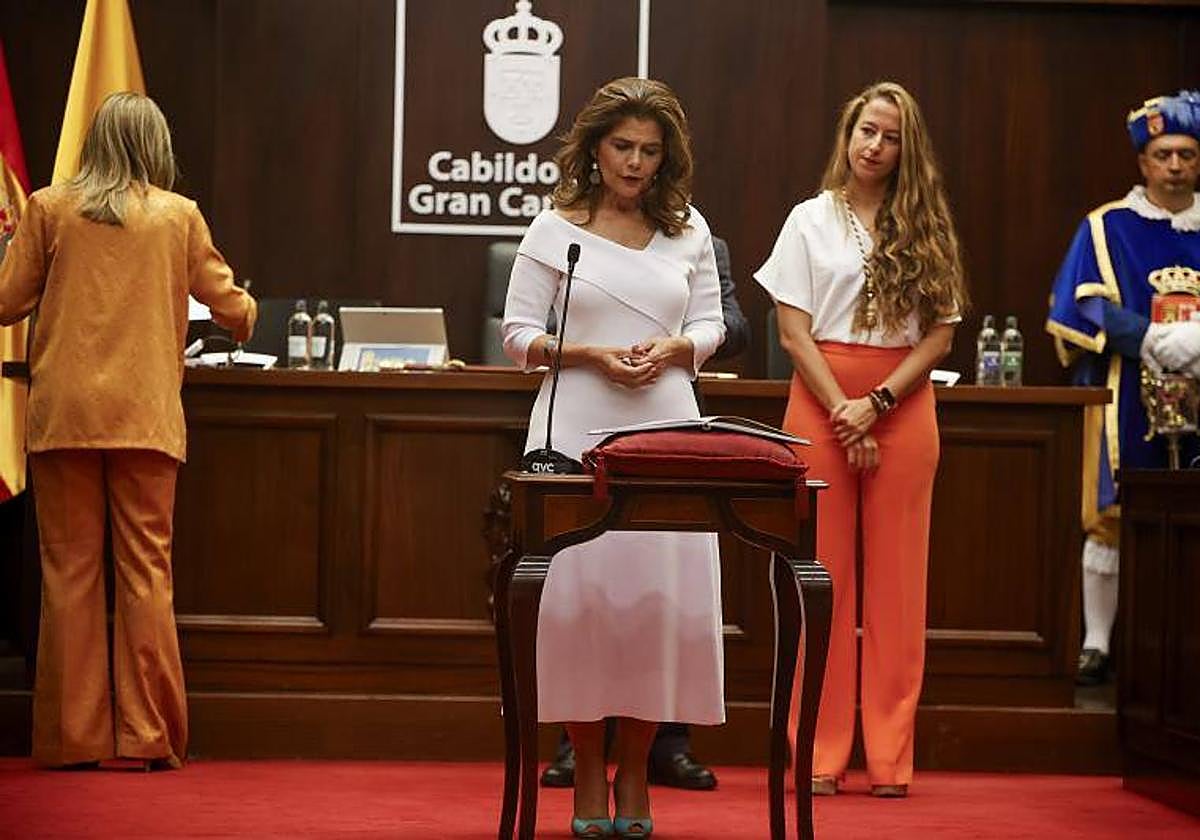 Inés Miranda, consejera de Política Territorial y Paisaje del Cabildo en su toma de posesión.