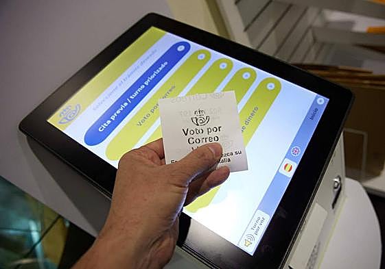 Voto por correo.