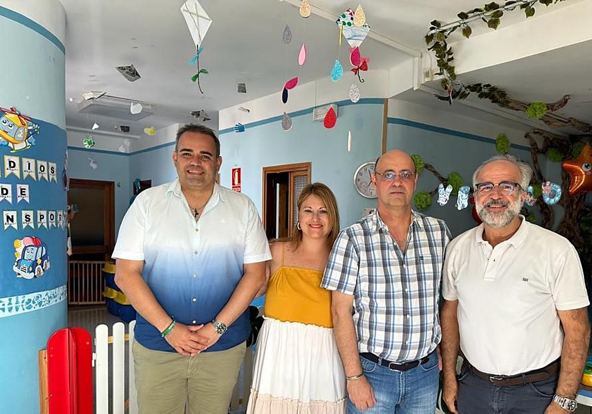 Rayco Padilla, Alejandra Rodríguez, Sebastián Peña y José López.