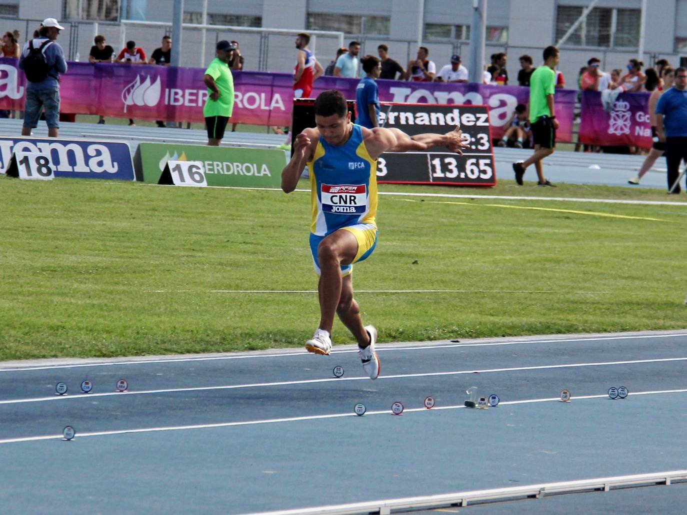 Andrés Romero, durante la competición en Pamplona del pasado fin de semana.