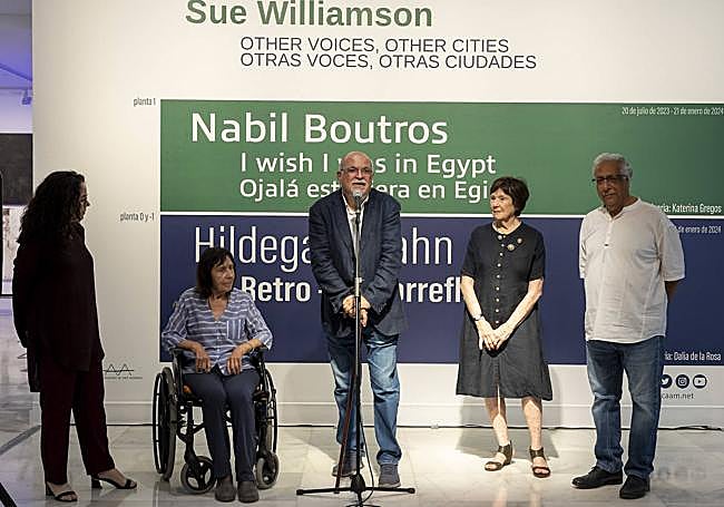 Dalia de la Rosa, Hildegard Hahn, Orlando Britto, Sue Williamson y Nabil Boutros.