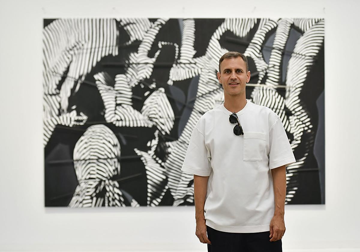 Ubay Murillo, ante una de sus piezas.