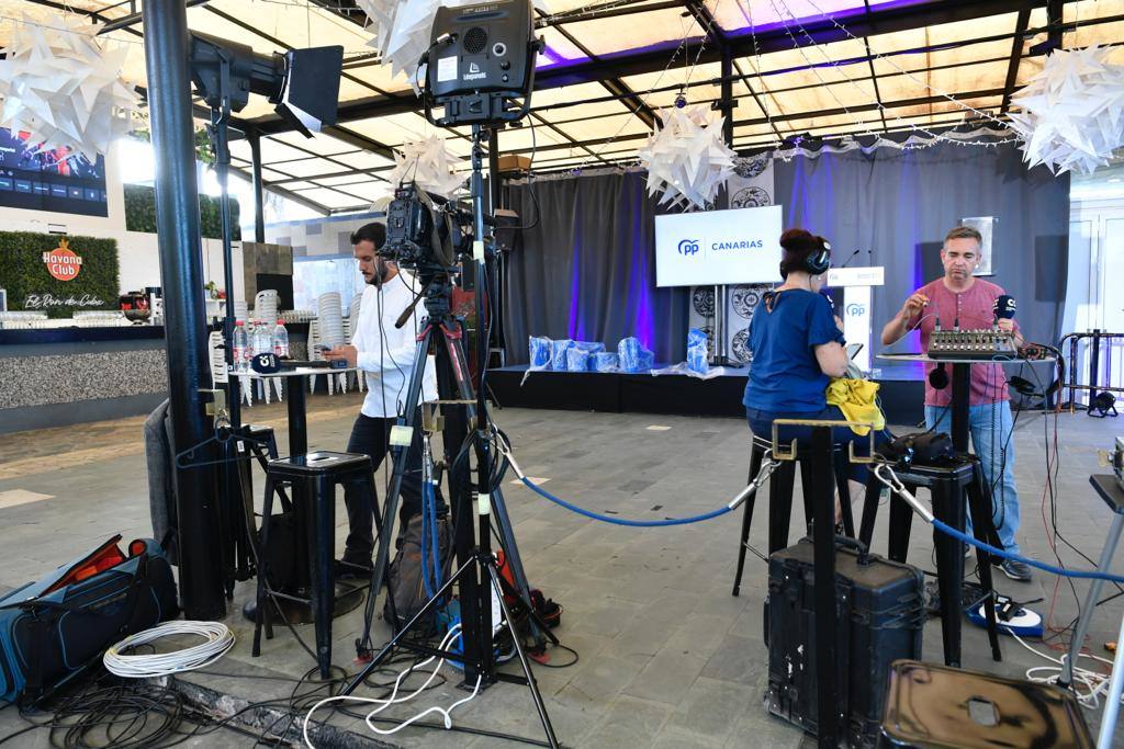 La noche electoral en la sede de los partidos