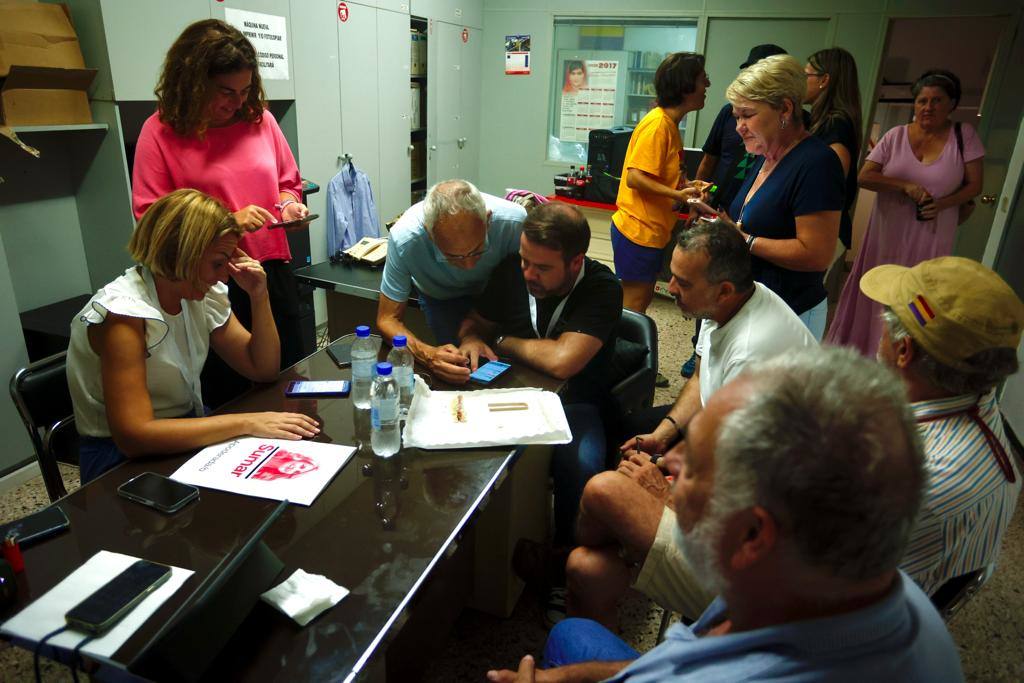 La noche electoral en la sede de los partidos