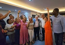 La noche electoral en la sede de los partidos