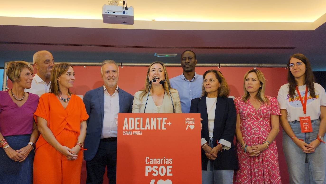 La noche electoral en la sede de los partidos