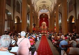 Imagen de la celebración religiosa en torno a Santiago en Gáldar.