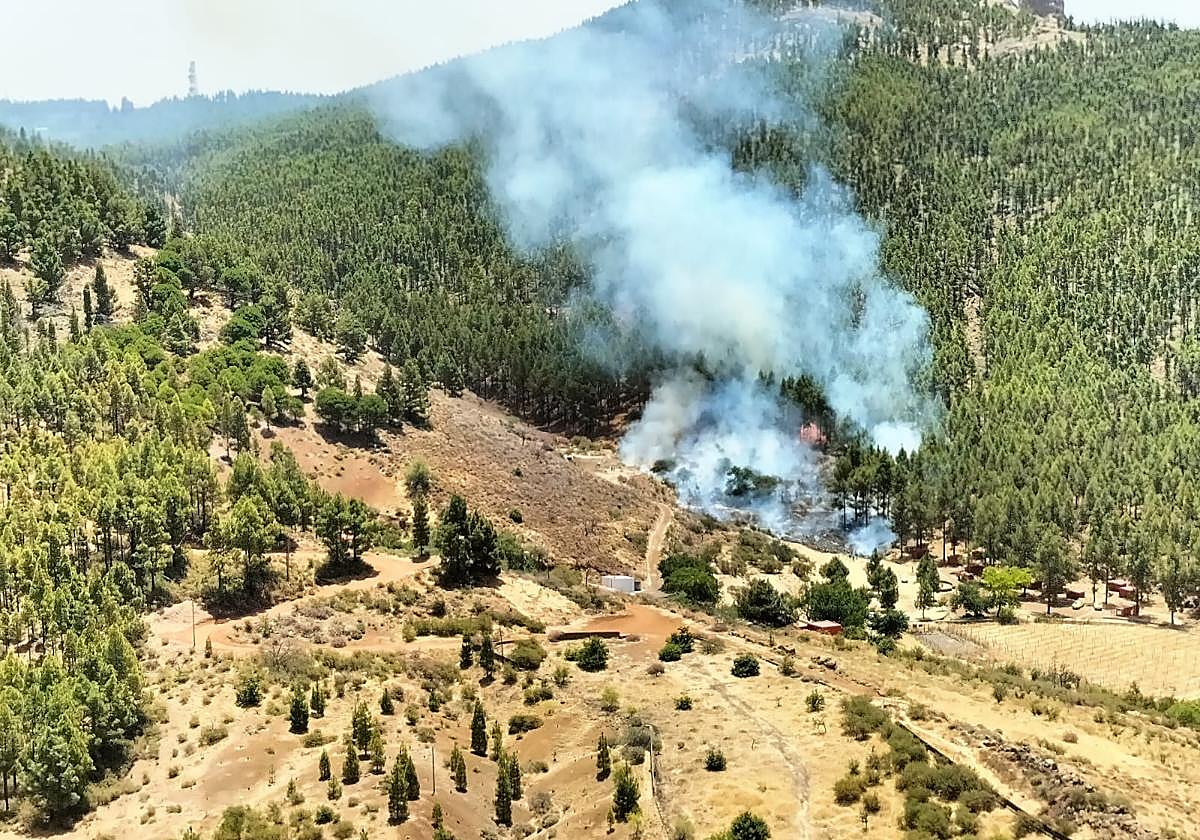 Imagen del incendio.