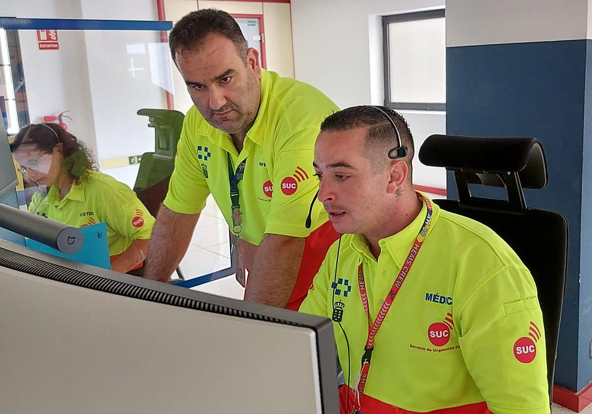 Efectivos del 112 hacen seguimiento al suceso.