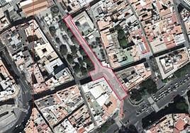 Plano de la zona de actuación.