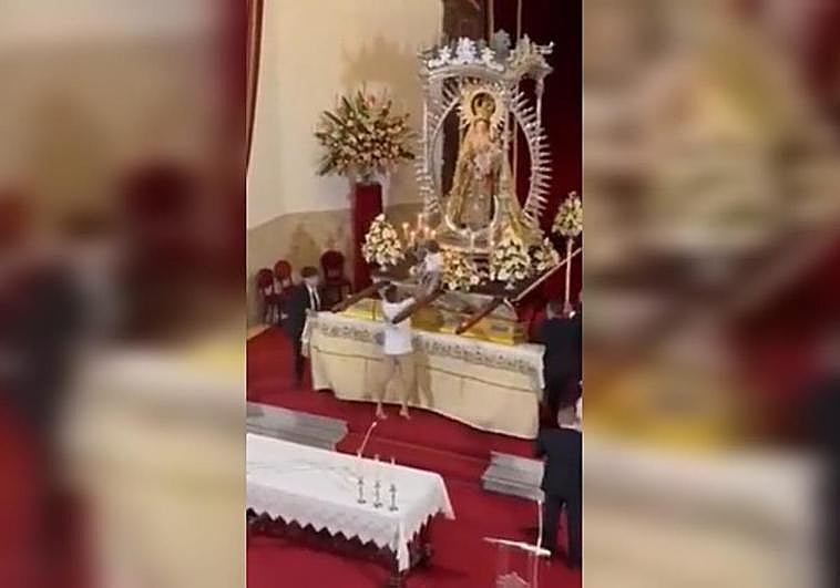 Las imágenes del incidente.