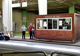 Foto de archivo del local donde operan los apuntadores en el aeropuerto.