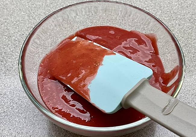 Reservamos el puré de moras