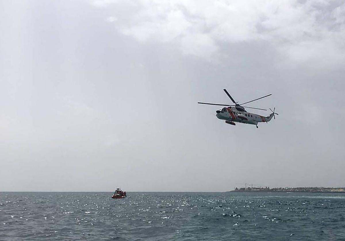 Imagen de archivo de un helicóptero de Salvamento Marítimo.