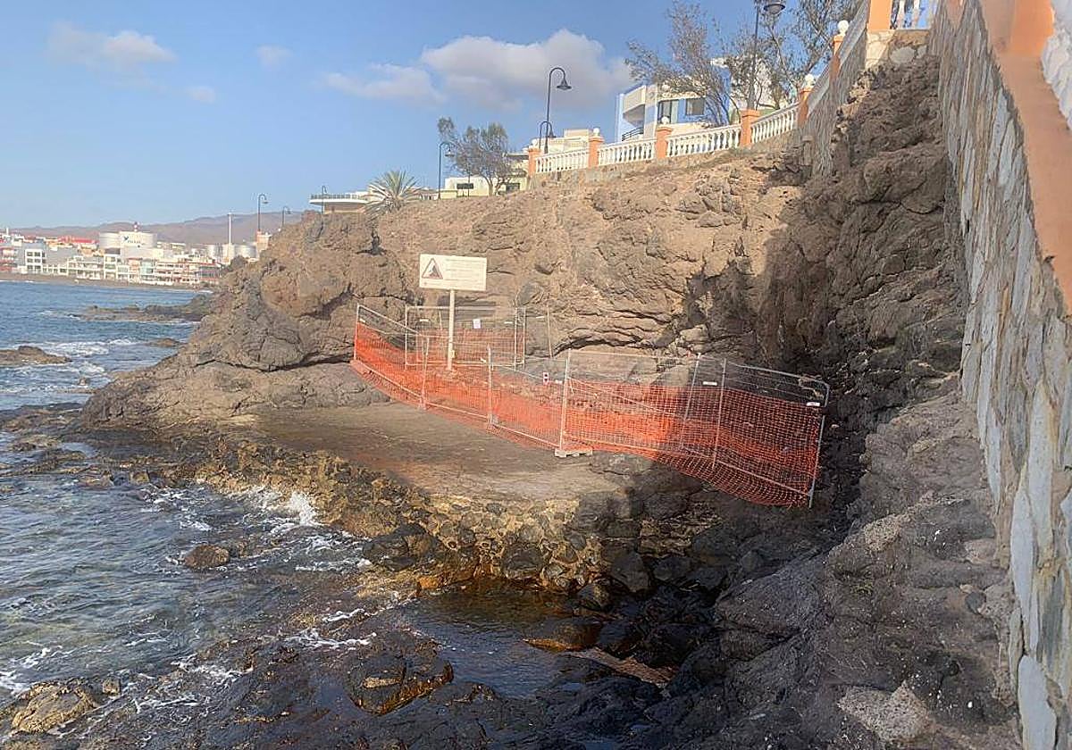 Zona de la Charca de los Pérez que ha sido cerrada al público.