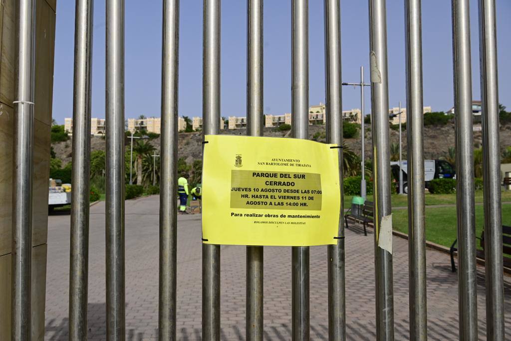 Zafarrancho en el Parque del Sur