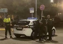 El momento de la detención.