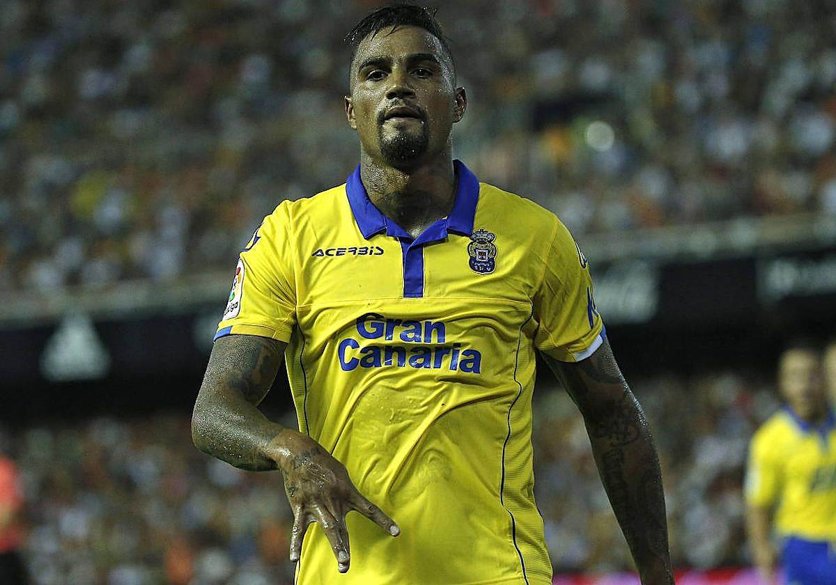 Boateng debutó a lo grande con la UD en partido oficial en la referida visita al Valencia.