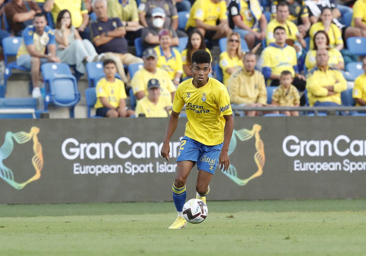 Marvin, en un partido de la temporada pasada en el Gran Canaria.
