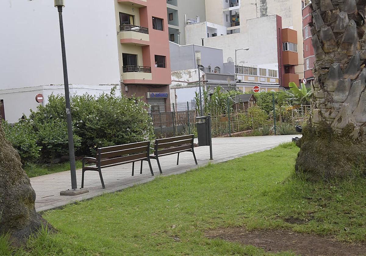 Imagen de archivo del parque Pino Apolinario, en Guanarteme, donde ocurrieron los hechos.