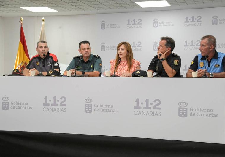 Despliegue de seguridad sin precedentes en la lucha contra el fuego en Tenerife