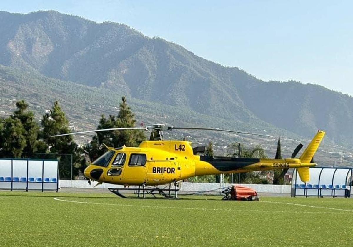 Detenido un vecino de Güímar por atacar con piedras a un helicóptero de extinción