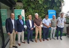 Momentos previos a la rueda de prensa para presentar la campaña.