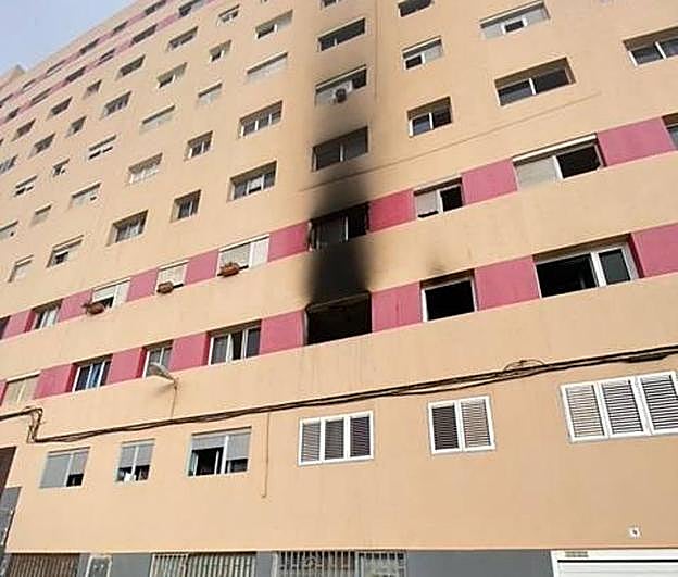 Imagen de la vivienda afectada.