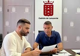 Jesús Machín Tavío y Oswaldo Betancort.