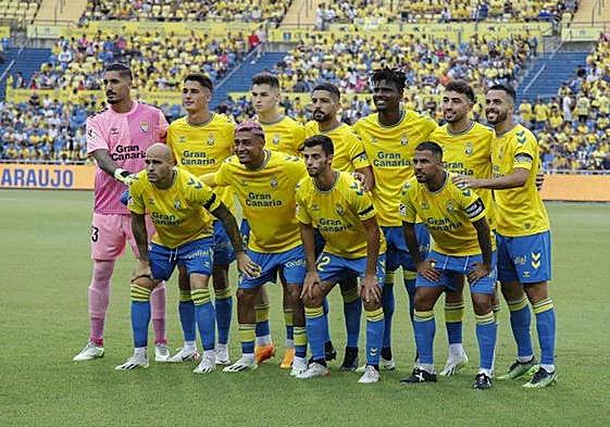 Así formó la UD ante la Real Sociedad.