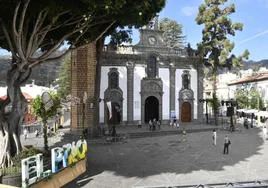 Imagen reciente de la Basílica del Pino, en el casco de Teror.