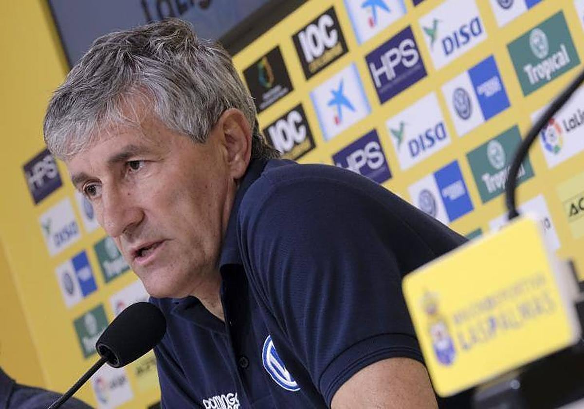 Imagen de archivo de Setién en su época como entrenador de la UD Las Palmas.