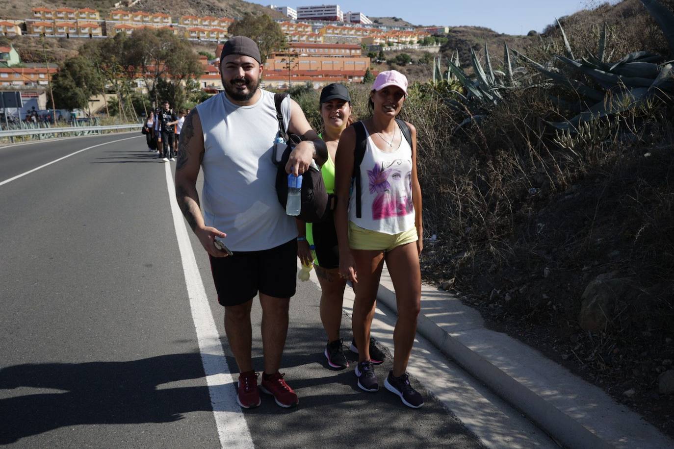 Los peregrinos empiezan su camino hacia Teror