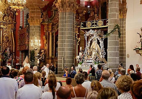 Imagen de una de las eucaristías celebradas este domingo.