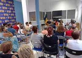 Un momento del consejo político local de CC de Telde.