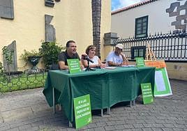 Los ecologistas comparecieron en rueda de prensa este martes.