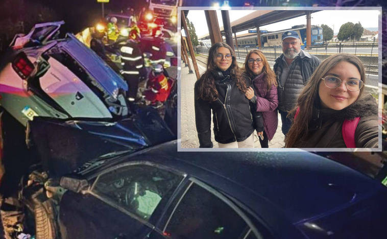 Imagen del accidente que acabó con la vida de la familia rodríguez Rodríguez en Rumanía.