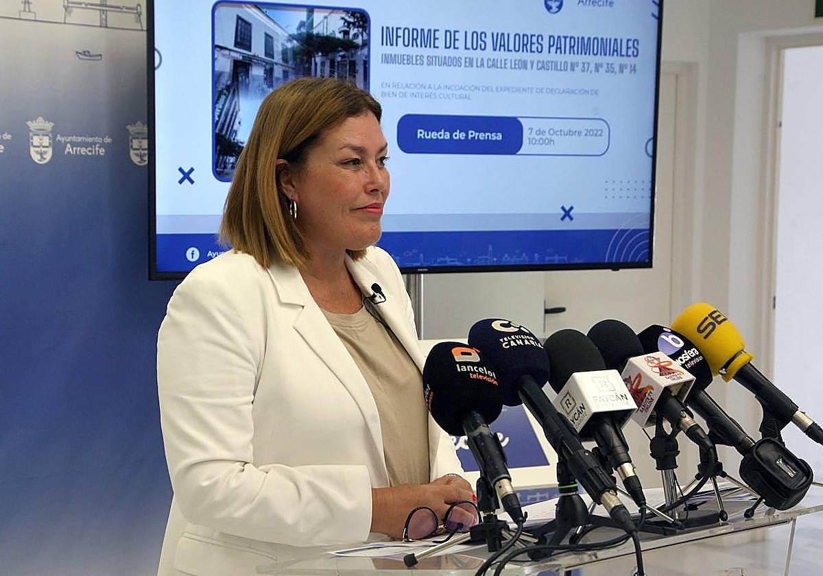 Astrid Pérez, presidenta del Parlamento de Canarias.