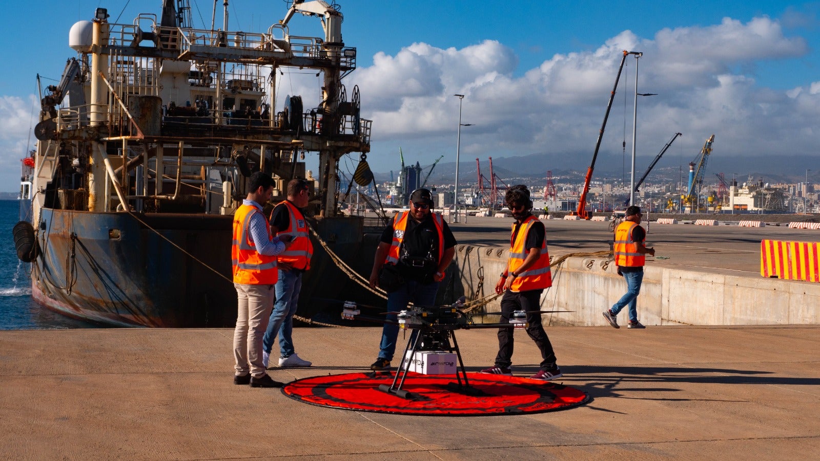 Pruebas finales del proyecto &#039;Transporte con drones en operaciones logístico-portuaria&#039;